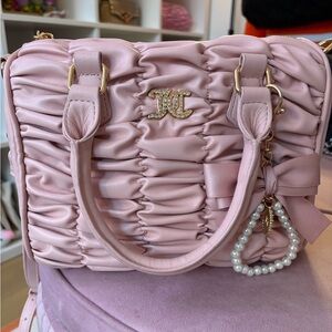 Juicy Couture Pink Ruched Satchel